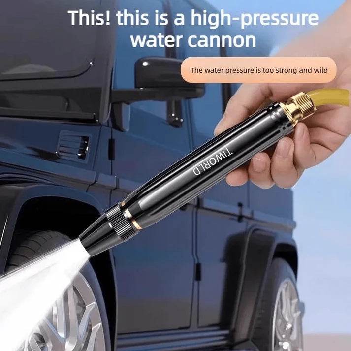 🚗💦 Powerful High-Pressure Spray Gun for Home Car Washing & Gardening (Includes 2 Clamps)