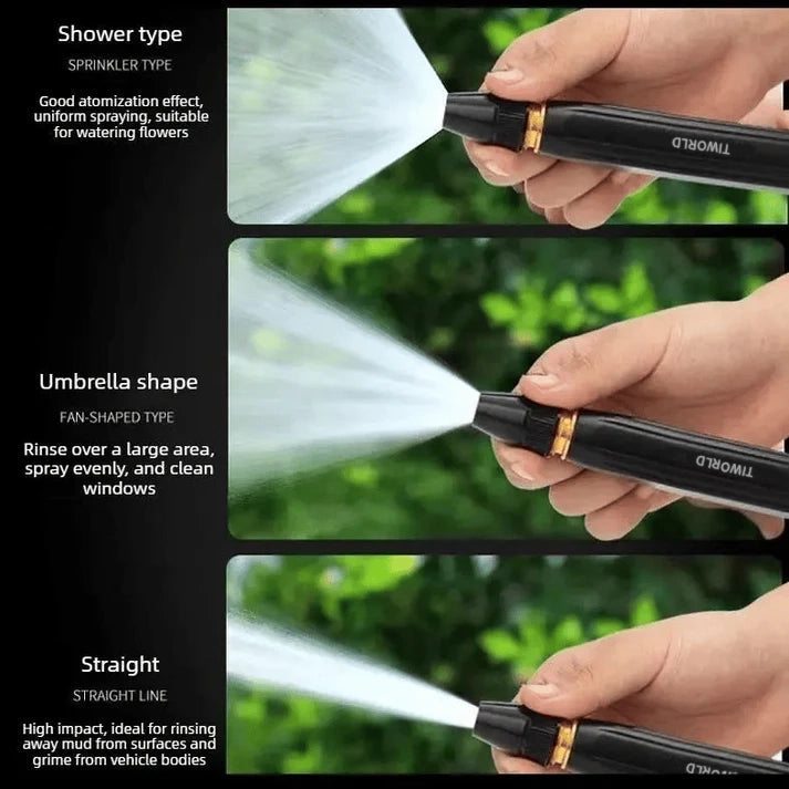 🚗💦 Powerful High-Pressure Spray Gun for Home Car Washing & Gardening (Includes 2 Clamps)